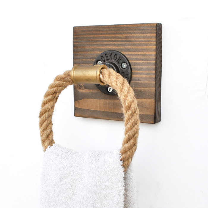 Hanah Home Boruraf183 Gancho de Tubo Bohemio Nogal